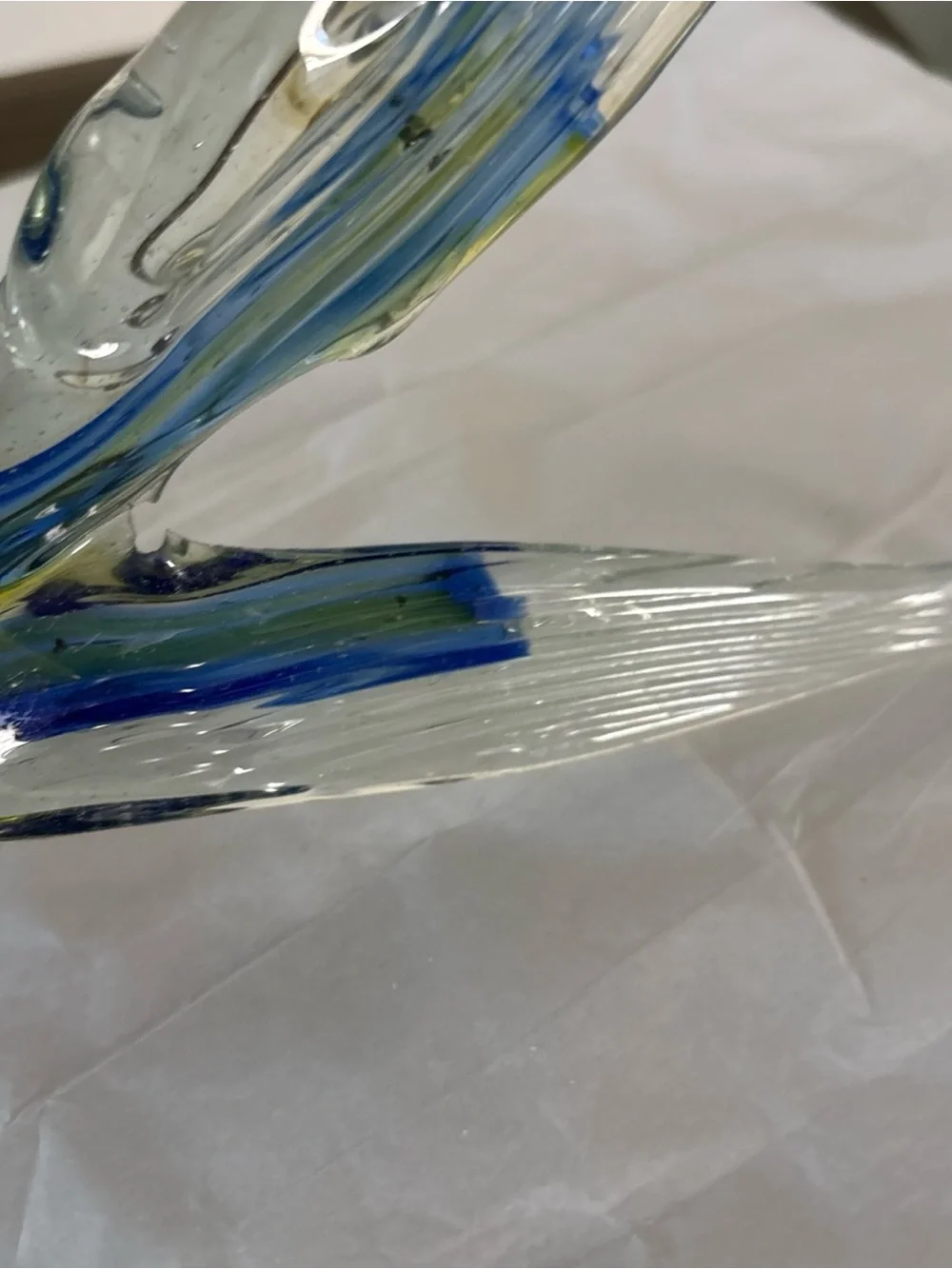 Hand Blown Glass Marlin ? Fish. EUC